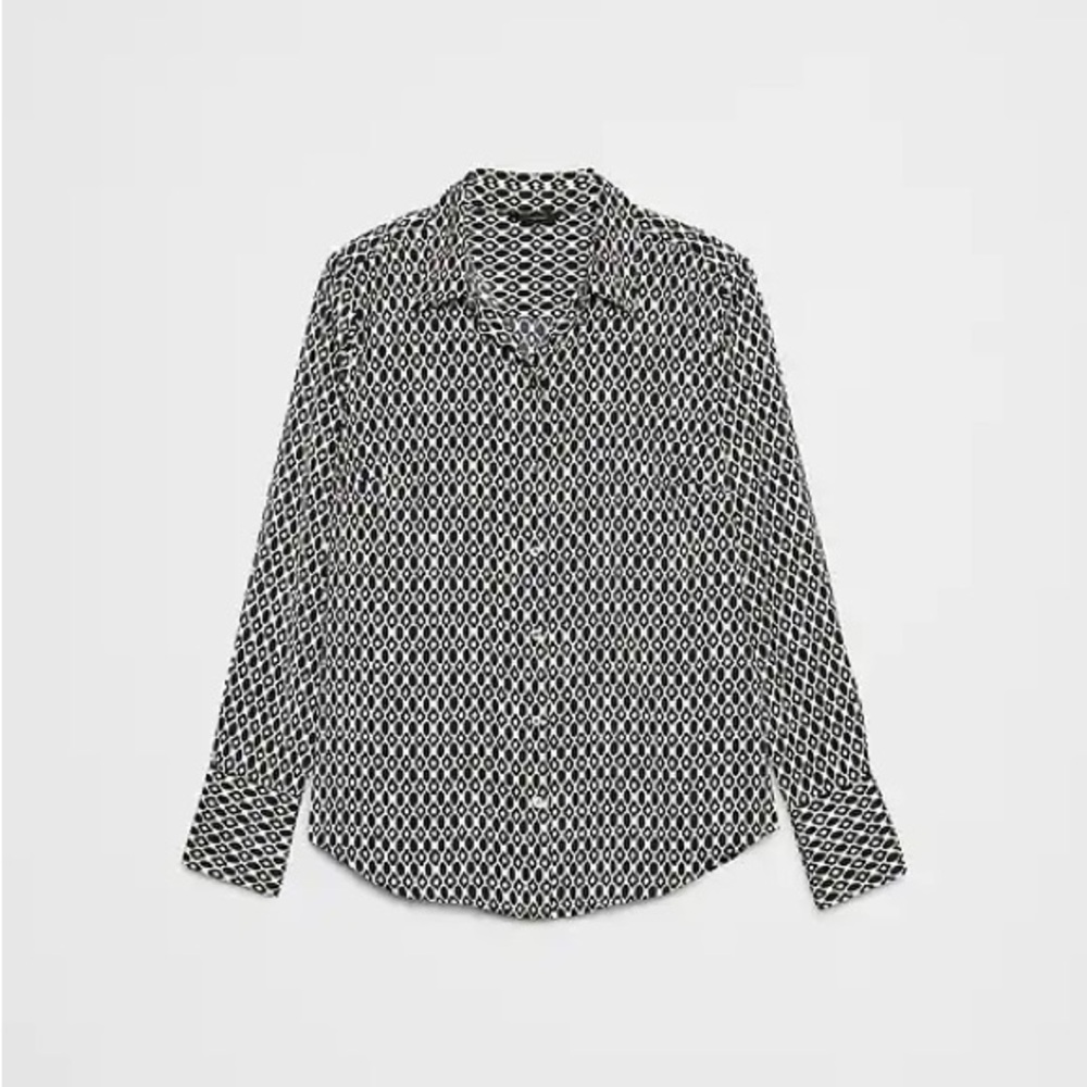 Banana Republic Black & White Blouse